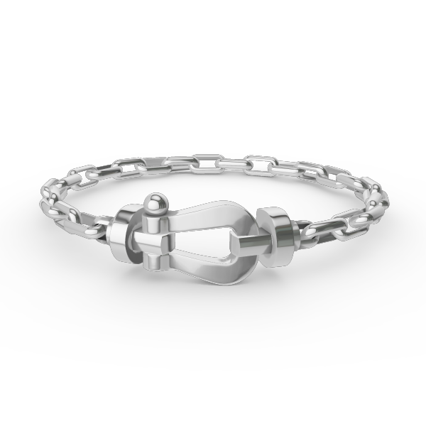 [Limara]FORCE LARGE HORSESHOE CLASP METAL BRACELET