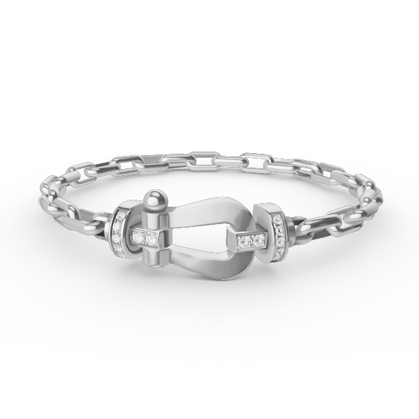 [Limara]FORCE LARGE HORSESHOE CLASP METAL BRACELET