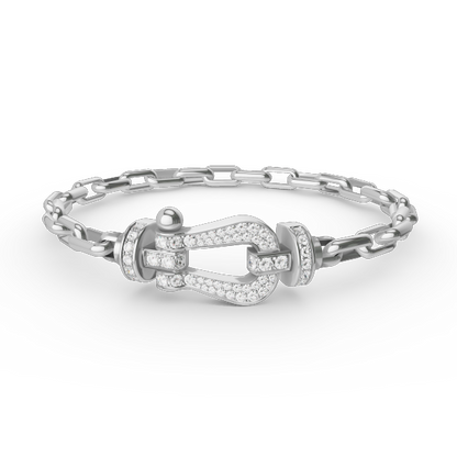 [Limara]FORCE LARGE HORSESHOE CLASP METAL BRACELET