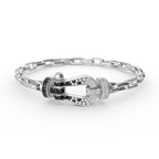[Limara]FORCE LARGE HORSESHOE CLASP METAL BRACELET