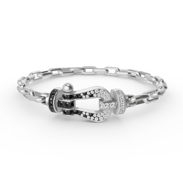 [Limara]FORCE LARGE HORSESHOE CLASP METAL BRACELET