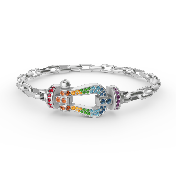 [Limara]FORCE LARGE HORSESHOE CLASP METAL BRACELET