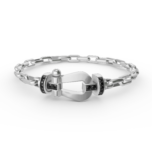 [Limara]FORCE LARGE HORSESHOE CLASP METAL BRACELET