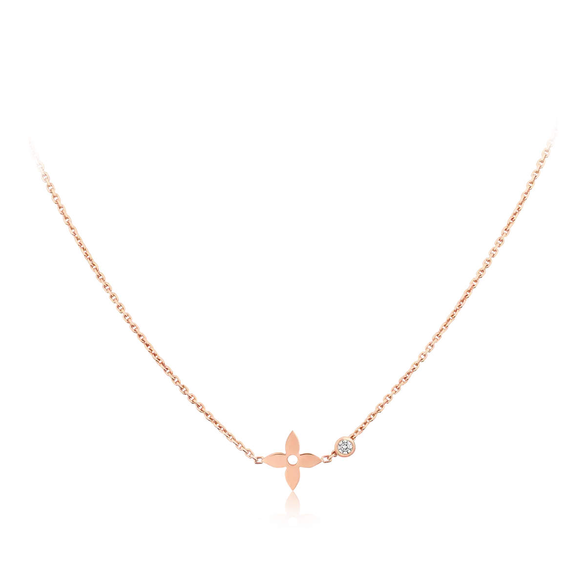 [Limara]BLOSSOM PENDANT PINK GOLD AND DIAMOND