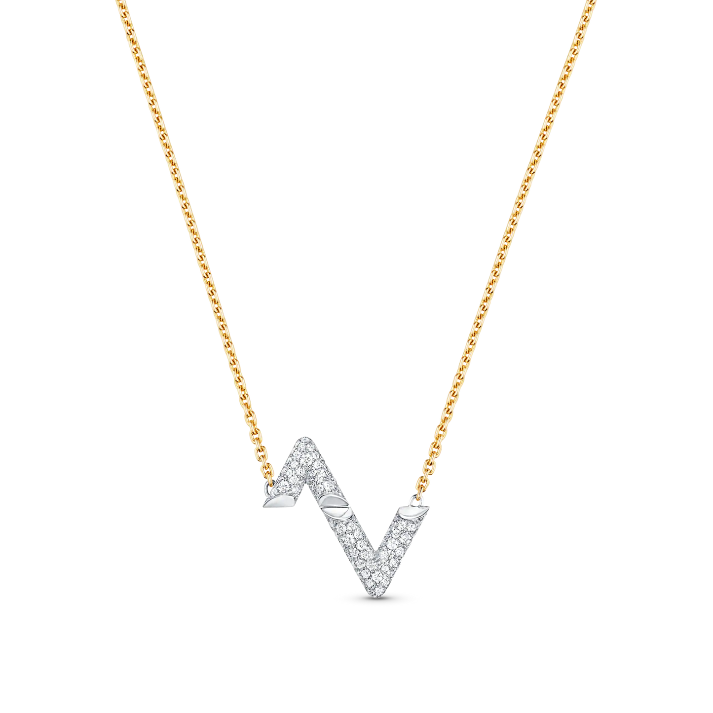 [Limara]VOLT SILVER DIAMOND PEDANT NECKLACE