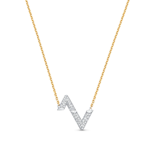 [Limara]VOLT SILVER DIAMOND PEDANT NECKLACE