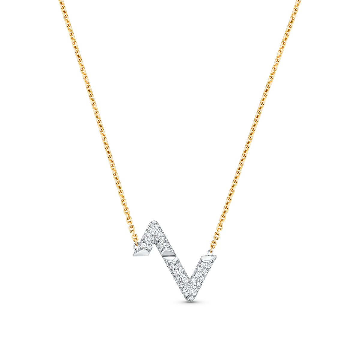 [Limara]VOLT SILVER DIAMOND PEDANT NECKLACE