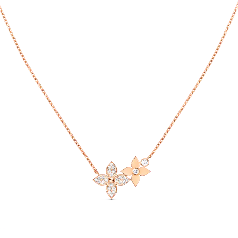 [Limara]STAR BLOSSOM NECKLACE ROSE GOLD DIAMONDS