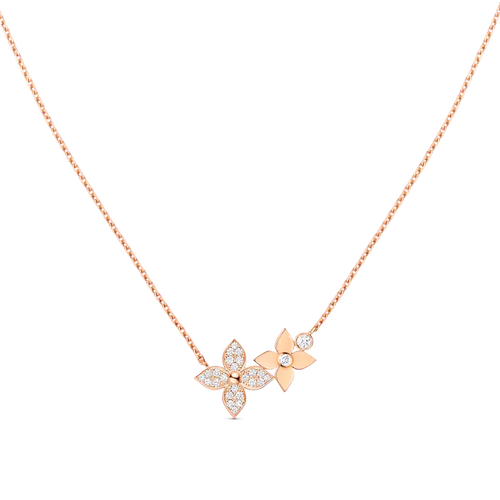 [Limara]STAR BLOSSOM NECKLACE ROSE GOLD DIAMONDS