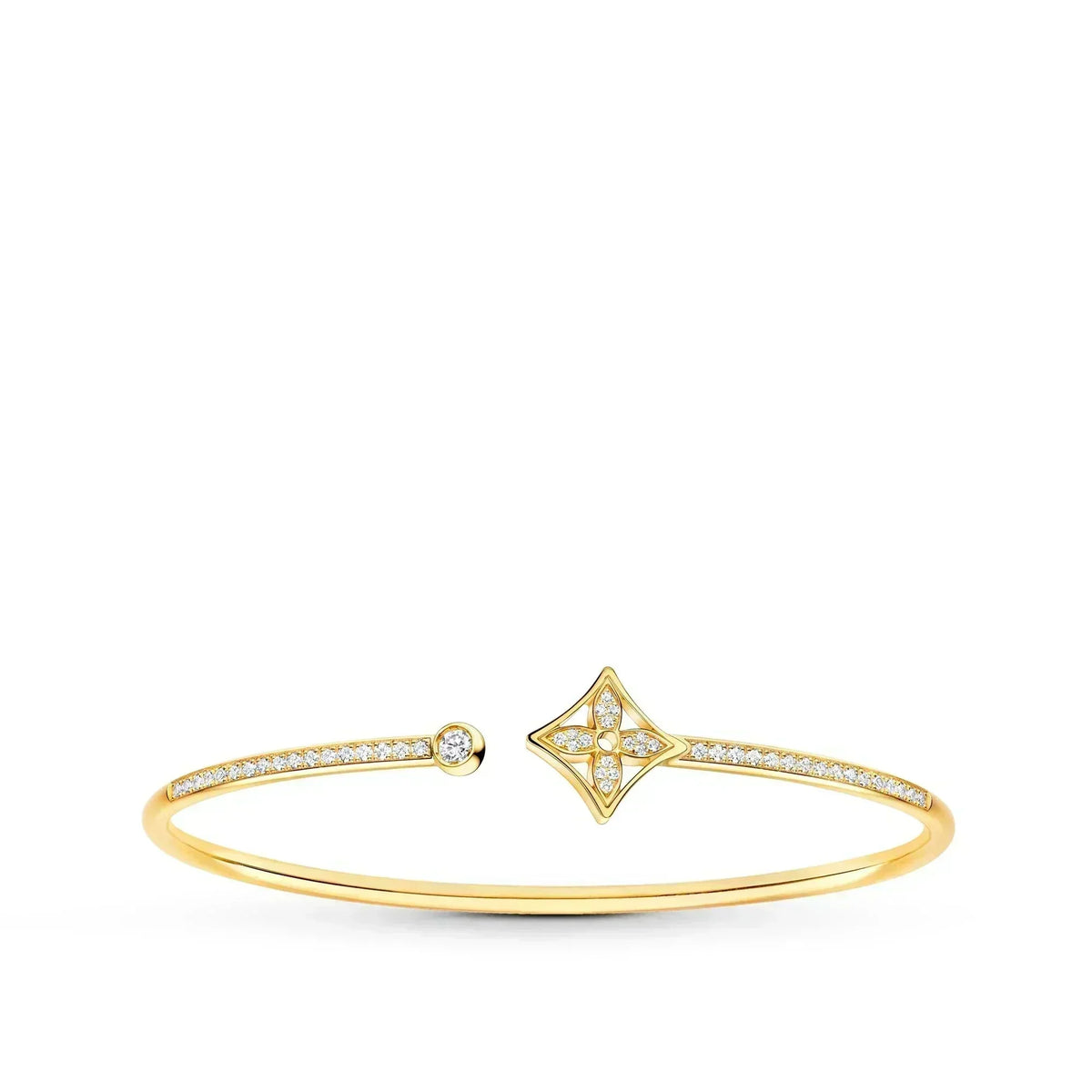 [Limara]IDYLLE GOLD OPEN BRACELET DIAMOND PAVED