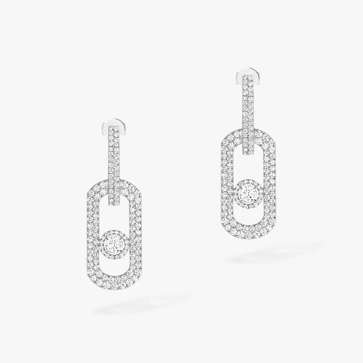[Limara]SO MOVE XL FULL-PAVÉ DIAMOND PENDANT EARRINGS