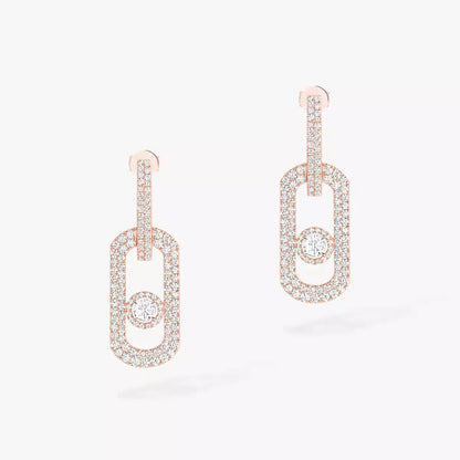 [Limara]SO MOVE XL FULL-PAVÉ DIAMOND PENDANT EARRINGS
