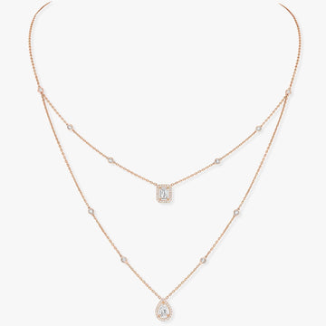 [Limara]MY TWIN 2 ROW DIAMOND NECKLACE