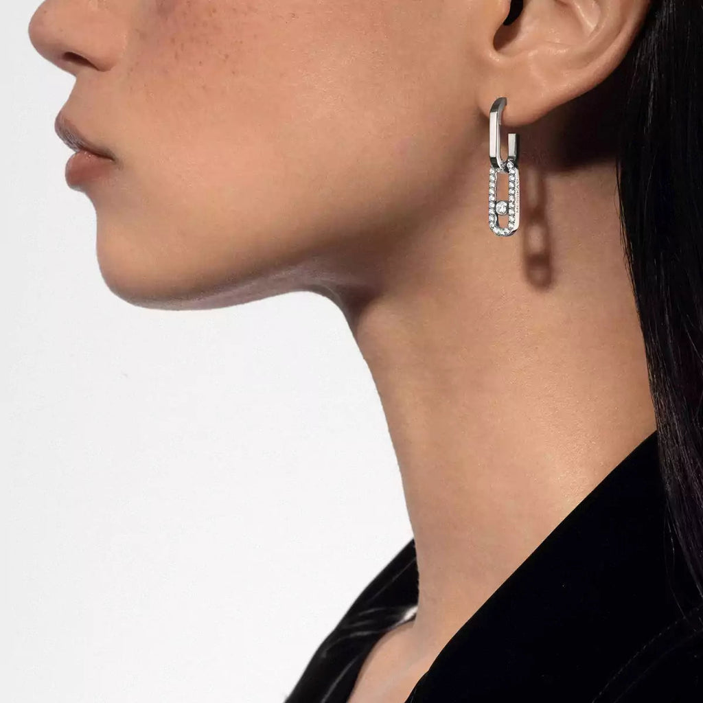 [Limara]MOVE LINK KINETIC DIAMOND EARRINGS