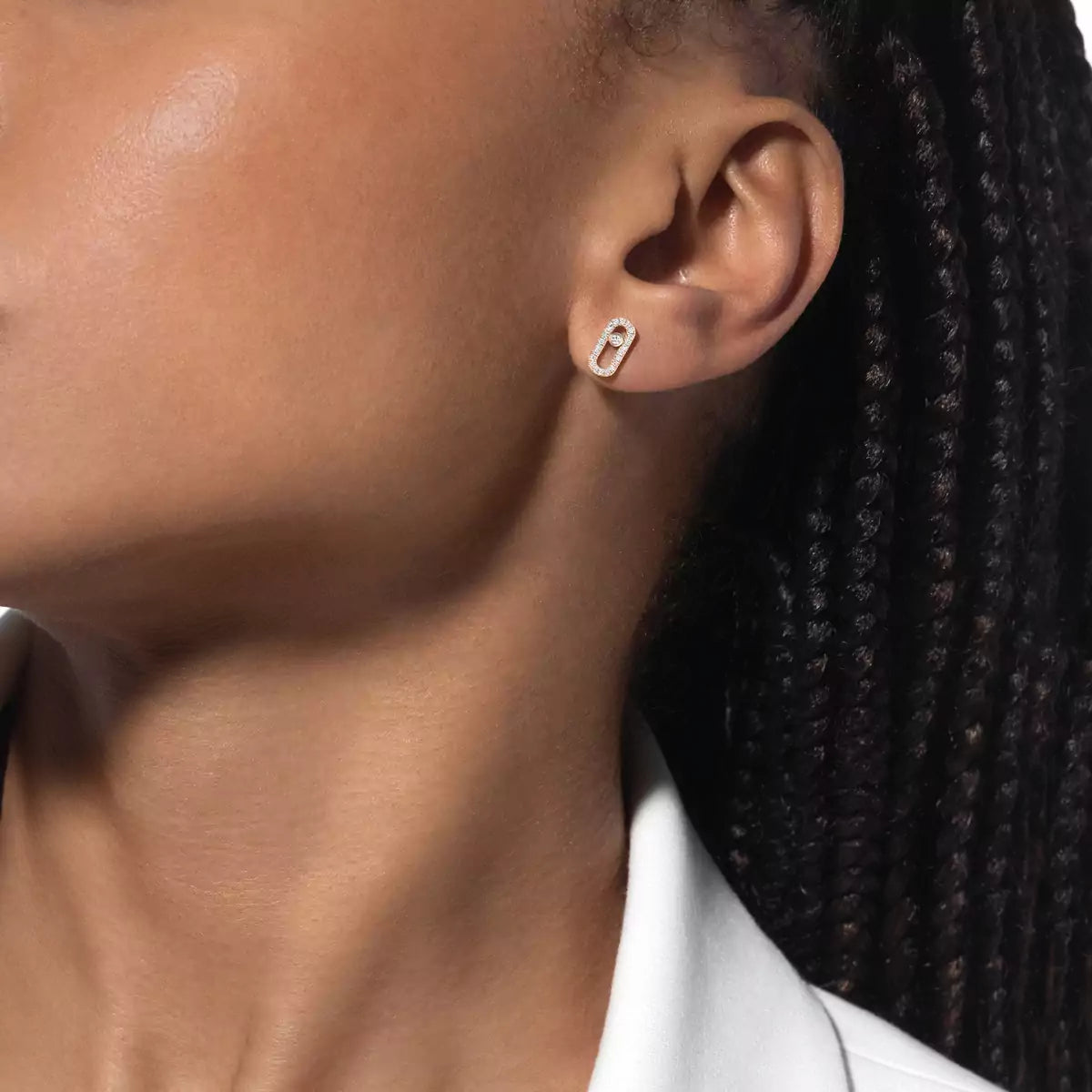 [Limara]Move Uno Diamond Earrings