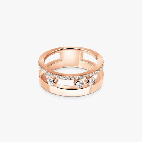 [Limara]MOVE NOA PAVÉ DIAMOND INTERLOCKING RING