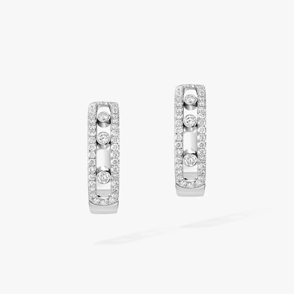 [Limara]Diamond Pave_ Hoop Earrings Move