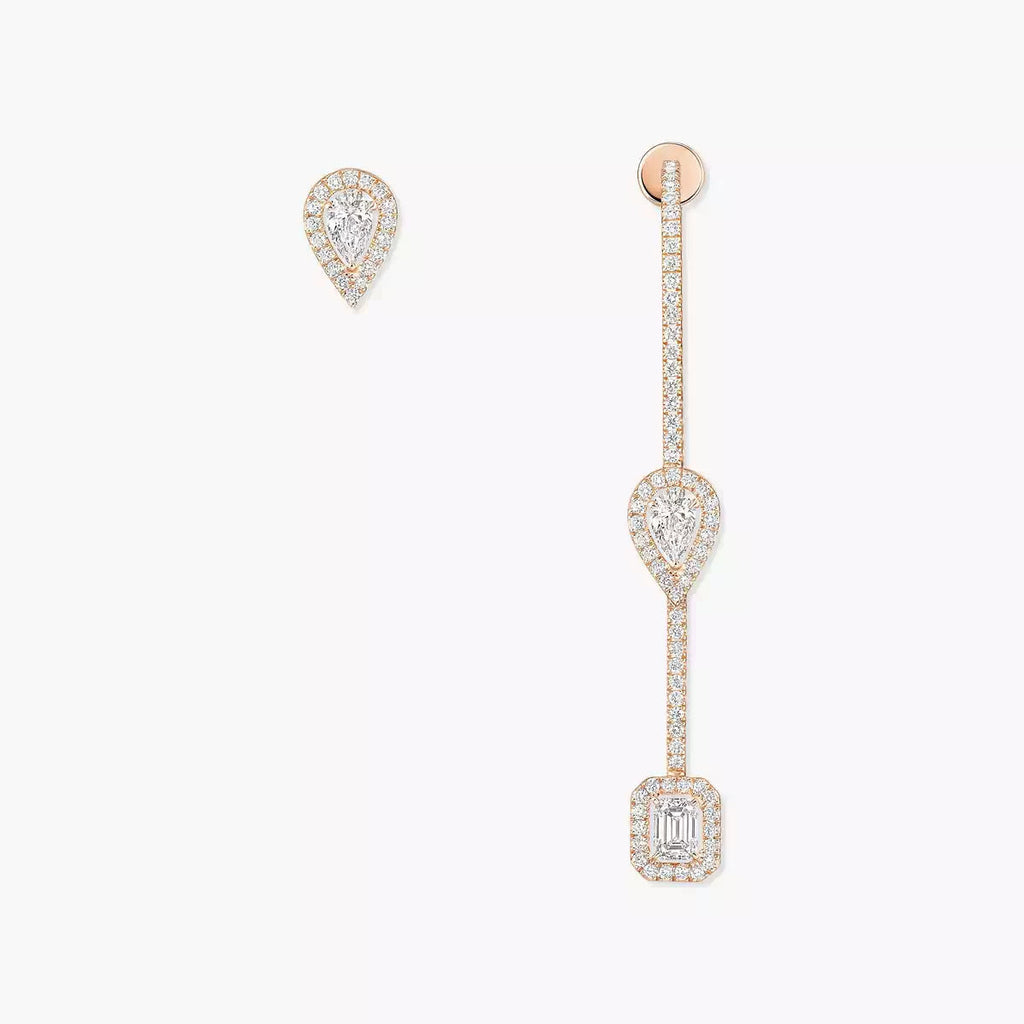 [Limara]MY TWIN DIAMOND DROP EARRINGS