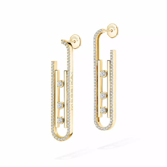 [Limara]MOVE KINETIC DIAMOND PENDANT EARRINGS