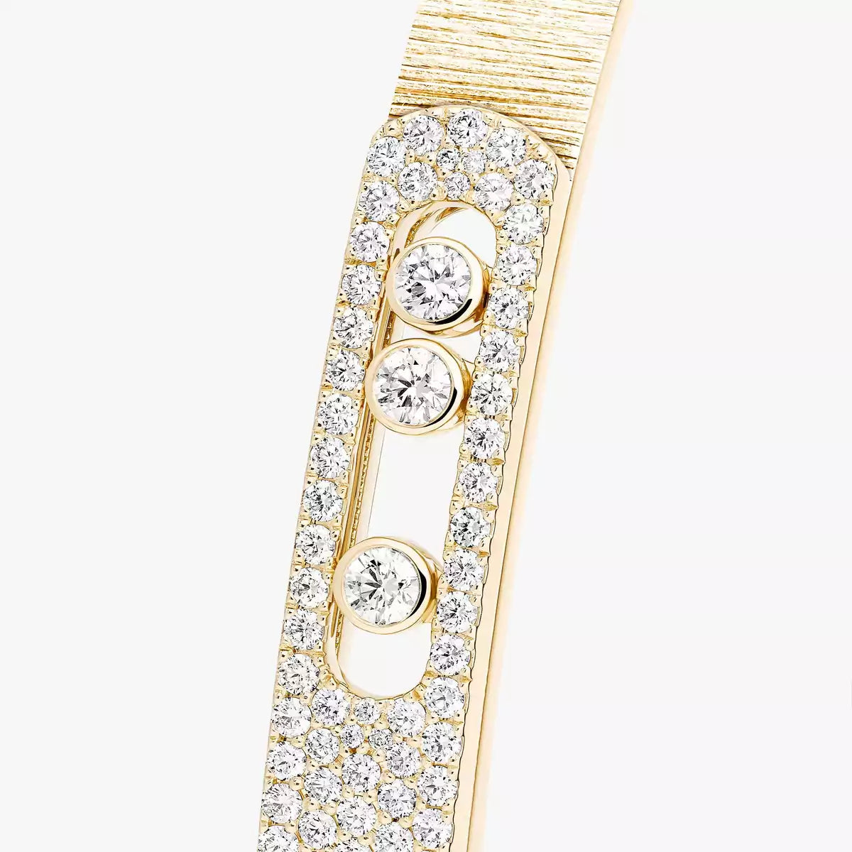 [Limara]Move Noa Ciselé half pavé bangle