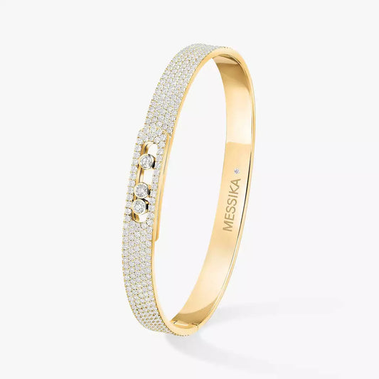 [Limara]MOVE NOA FULL-PAVÉ DIAMOND BANGLE BRACELET