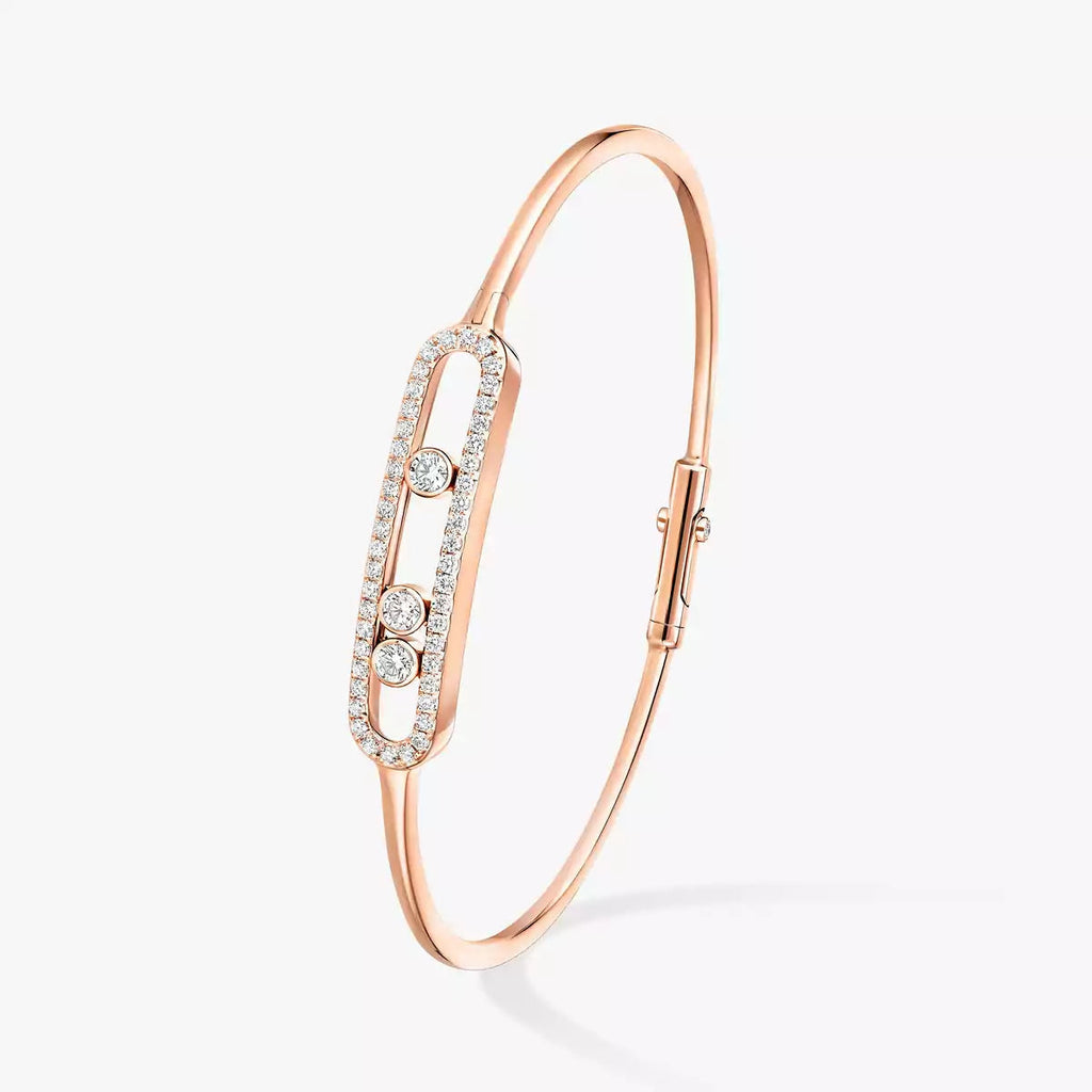 [Limara]MOVE PAVÉ DIAMOND BANGLE BRACELET M