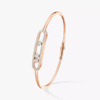 [Limara]MOVE PAVÉ DIAMOND BANGLE BRACELET M