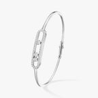 [Limara]MOVE PAVÉ DIAMOND BANGLE BRACELET M
