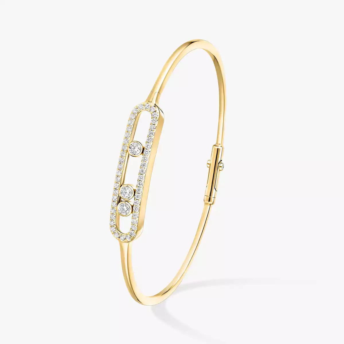 [Limara] Move Pavé Diamond Bangle Bracelet M
