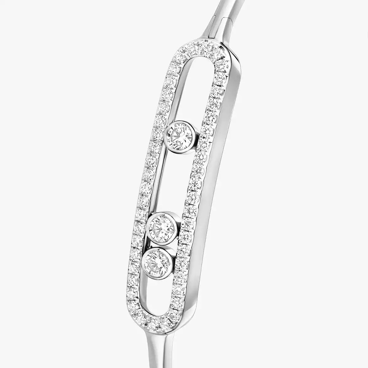 [Limara] Move Pavé Diamond Bangle Bracelet M