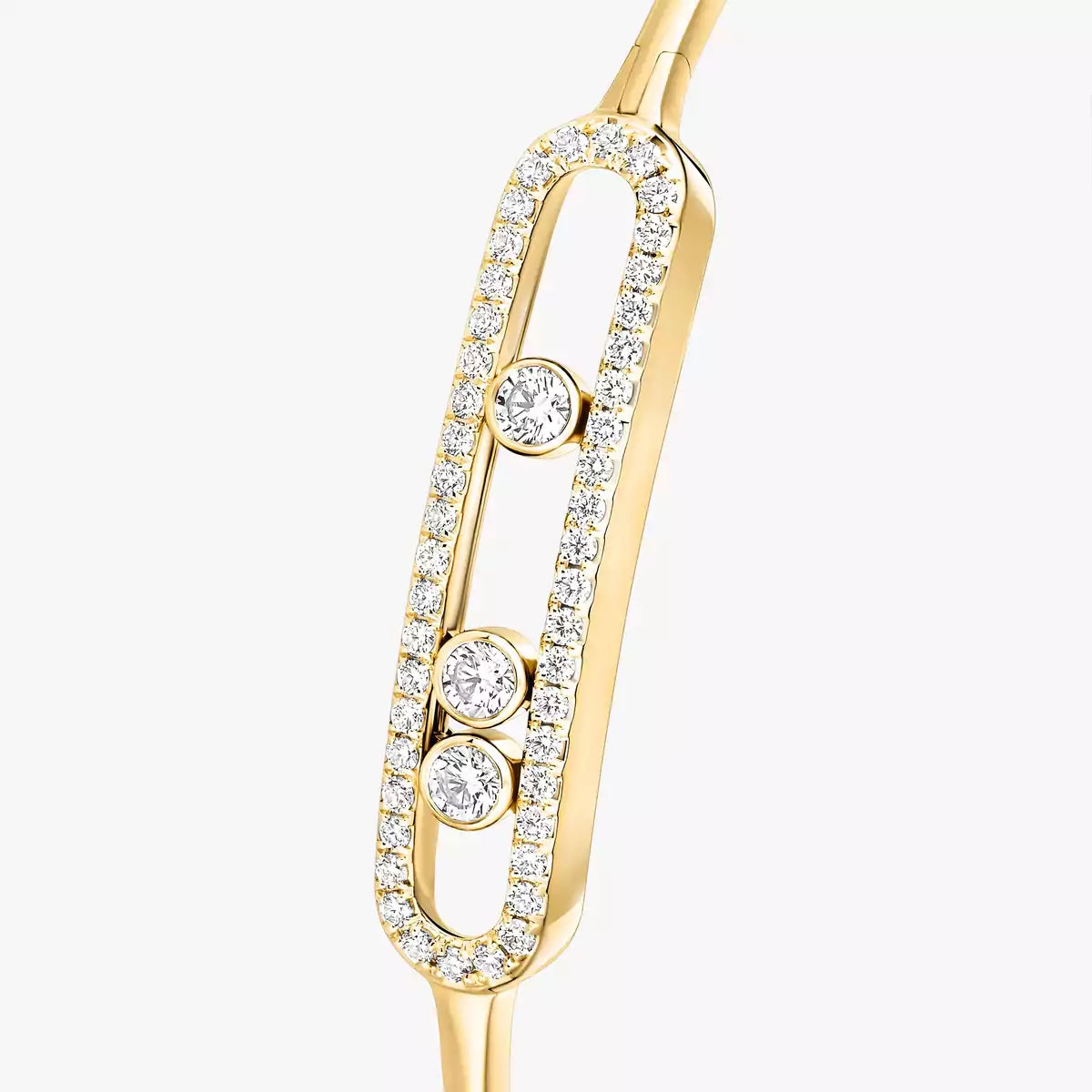 [Limara] Move Pavé Diamond Bangle Bracelet M