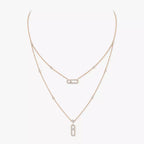 [Limara]MOVE UNO 2-ROW PAVÉ NECKLACE