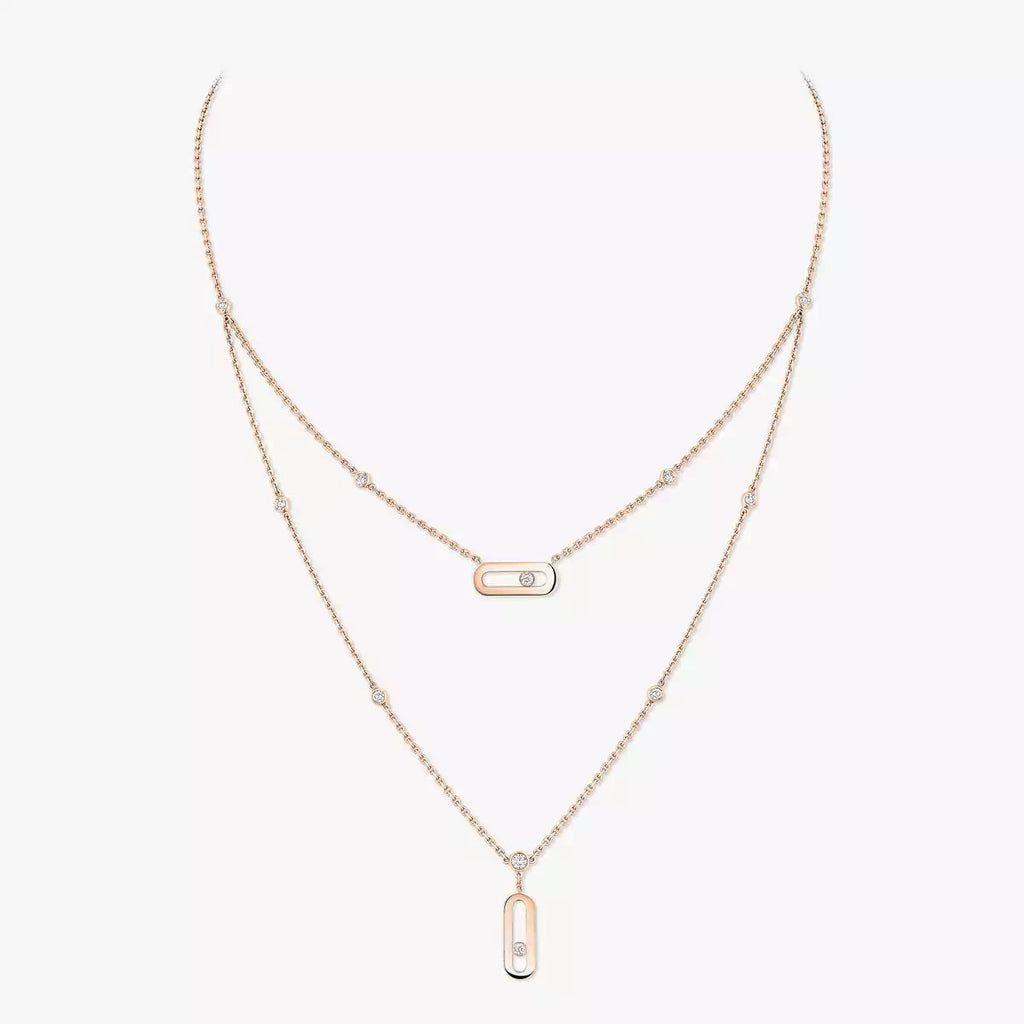 [Limara]MOVE UNO DOUBLE-PENDANT NECKLACE