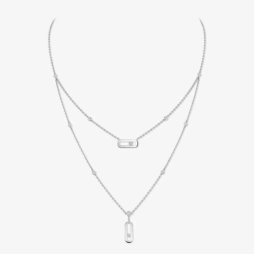 [Limara]MOVE UNO DOUBLE-PENDANT NECKLACE