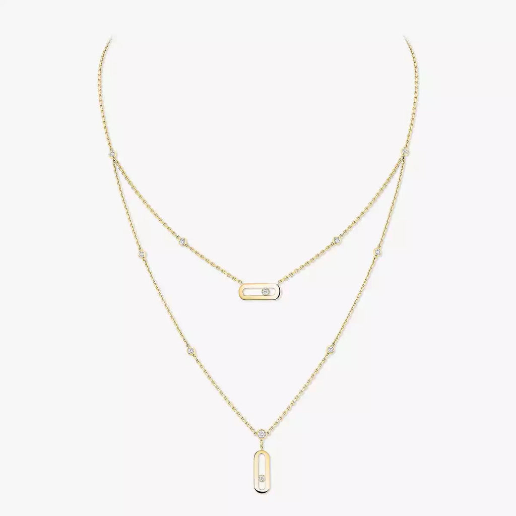 [Limara]MOVE UNO DOUBLE-PENDANT NECKLACE