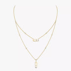 [Limara]MOVE UNO DOUBLE-PENDANT NECKLACE