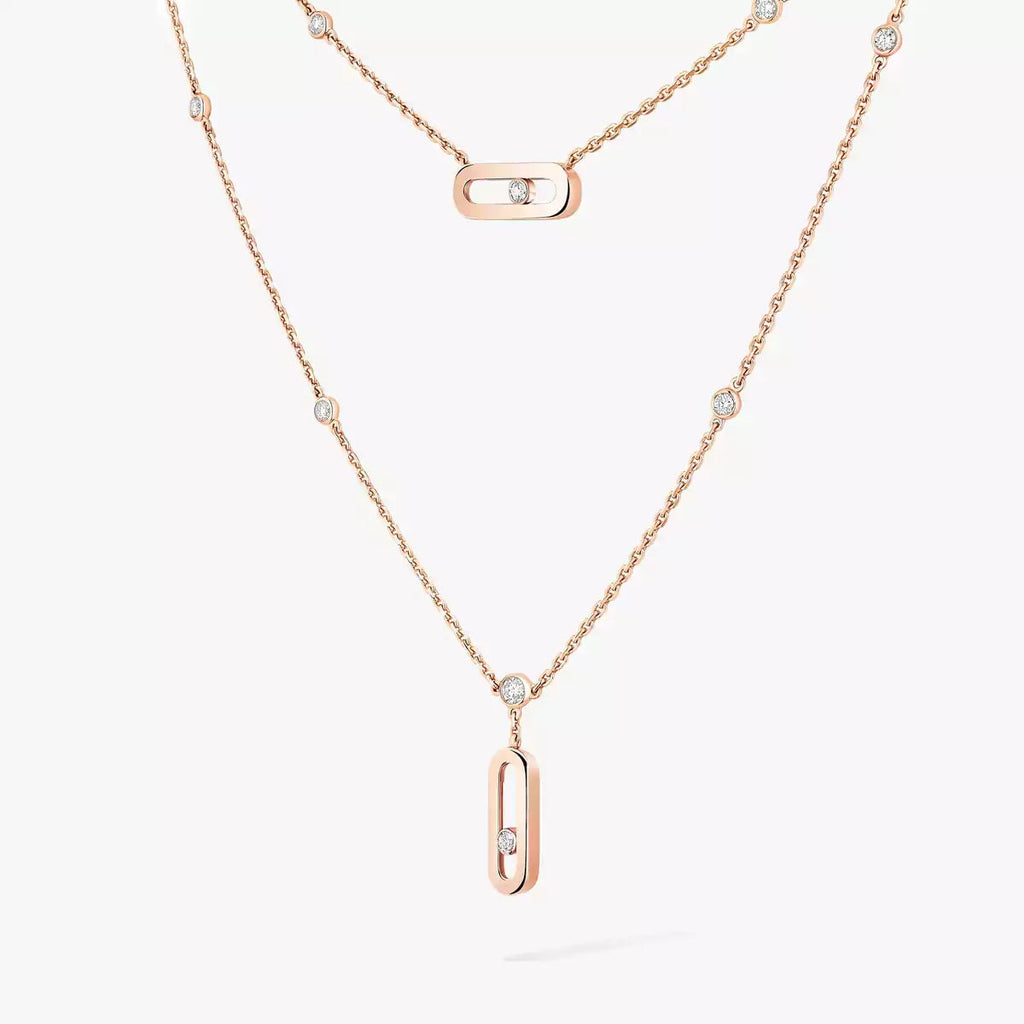 [Limara]MOVE UNO DOUBLE-PENDANT NECKLACE