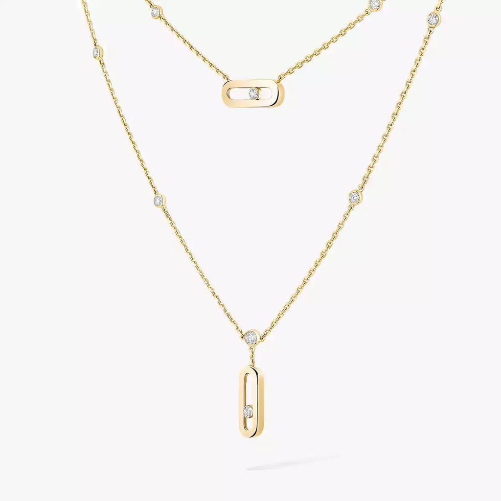 [Limara]MOVE UNO DOUBLE-PENDANT NECKLACE