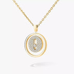[Limara]LUCKY MOVE FULL PAVÉ DIAMOND NECKLACE
