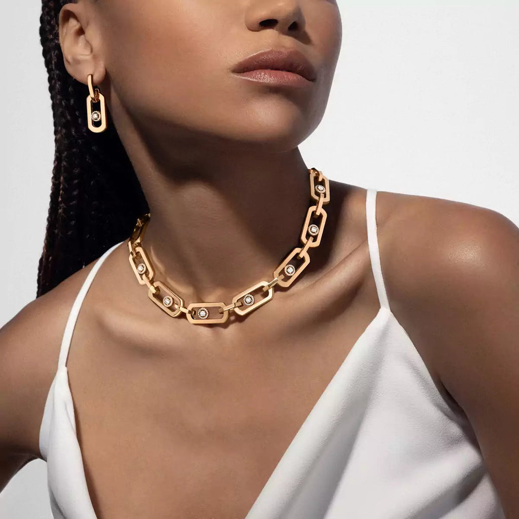 [Limara]SO MOVE XL DIAMOND PENDANT EARRINGS