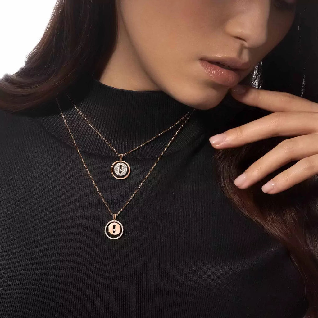 [Limara]LUCKY MOVE FULL PAVÉ DIAMOND NECKLACE
