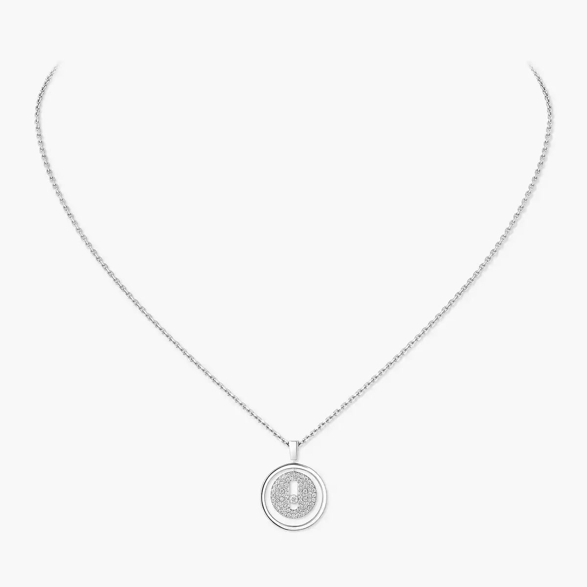 [Limara]LUCKY MOVE FULL PAVÉ DIAMOND NECKLACE