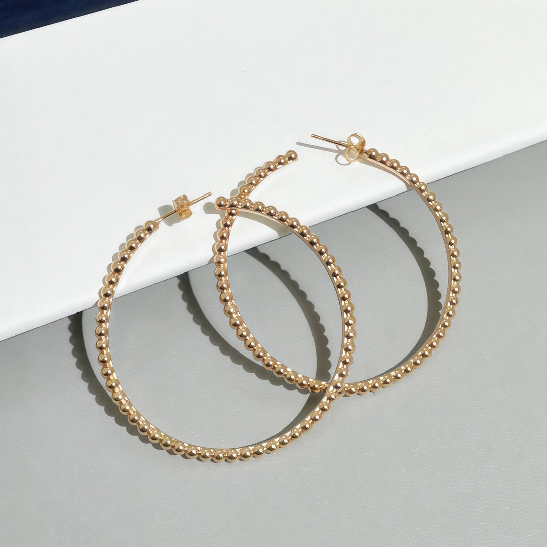 [Limara] SMOOTH BEAD STUD EARRINGS