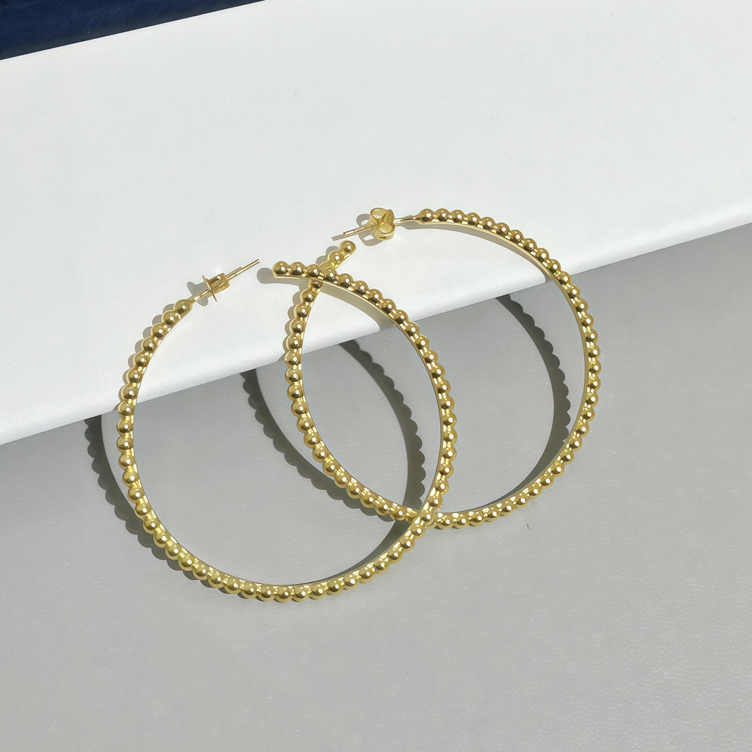 [Limara] SMOOTH BEAD STUD EARRINGS