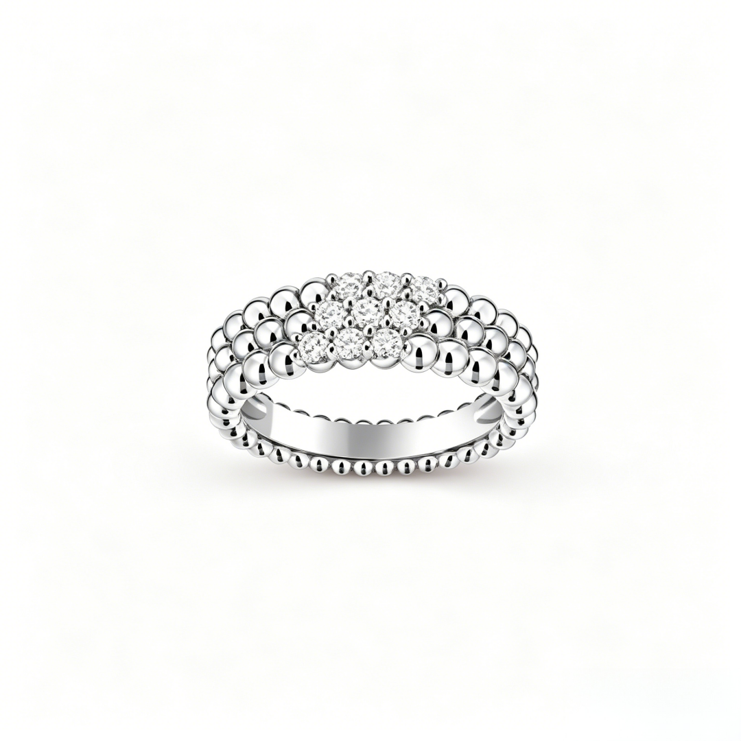 [Limara]  THREE-ROW DIAMOND RING