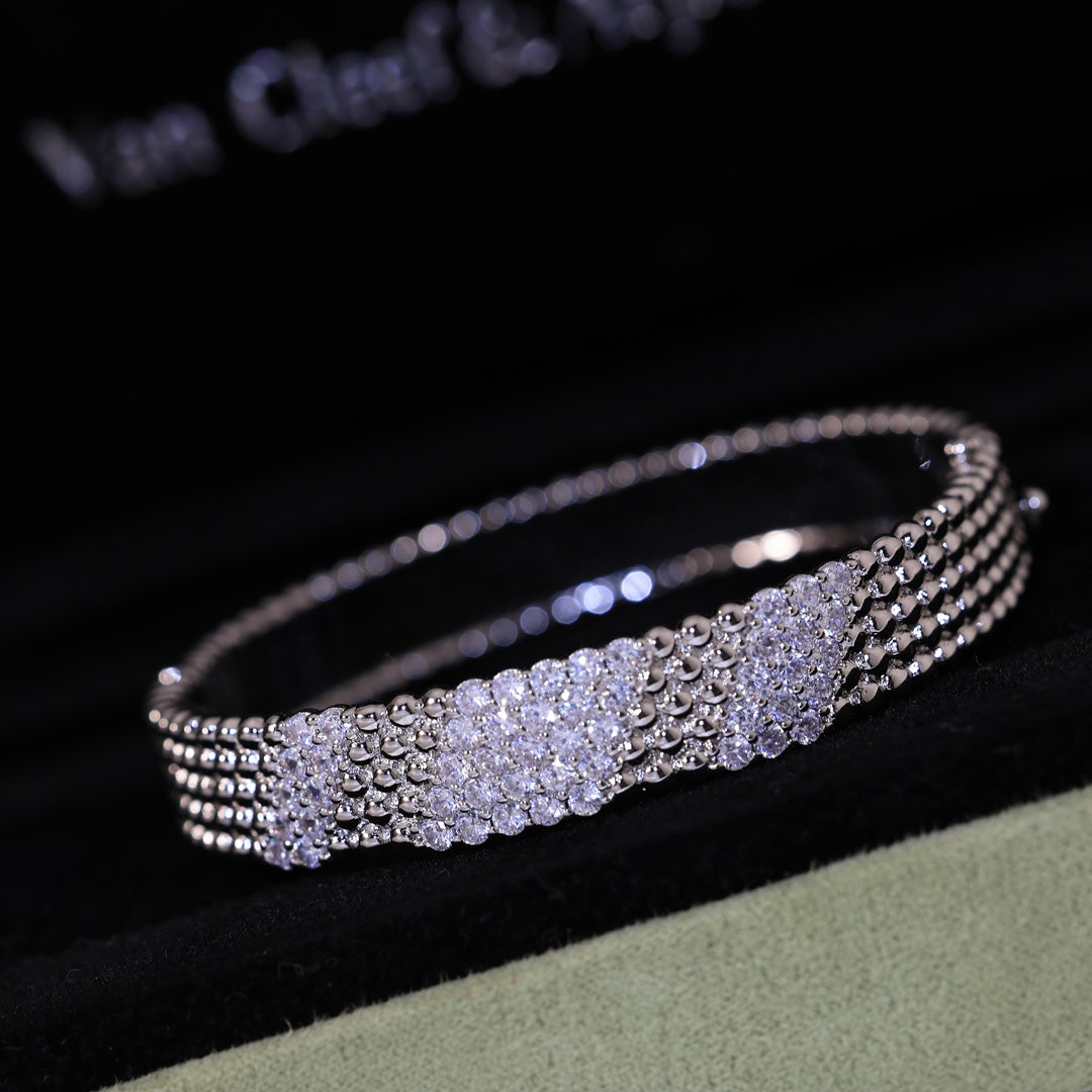 [Limara]   FIVE-ROW DIAMOND BRACELET