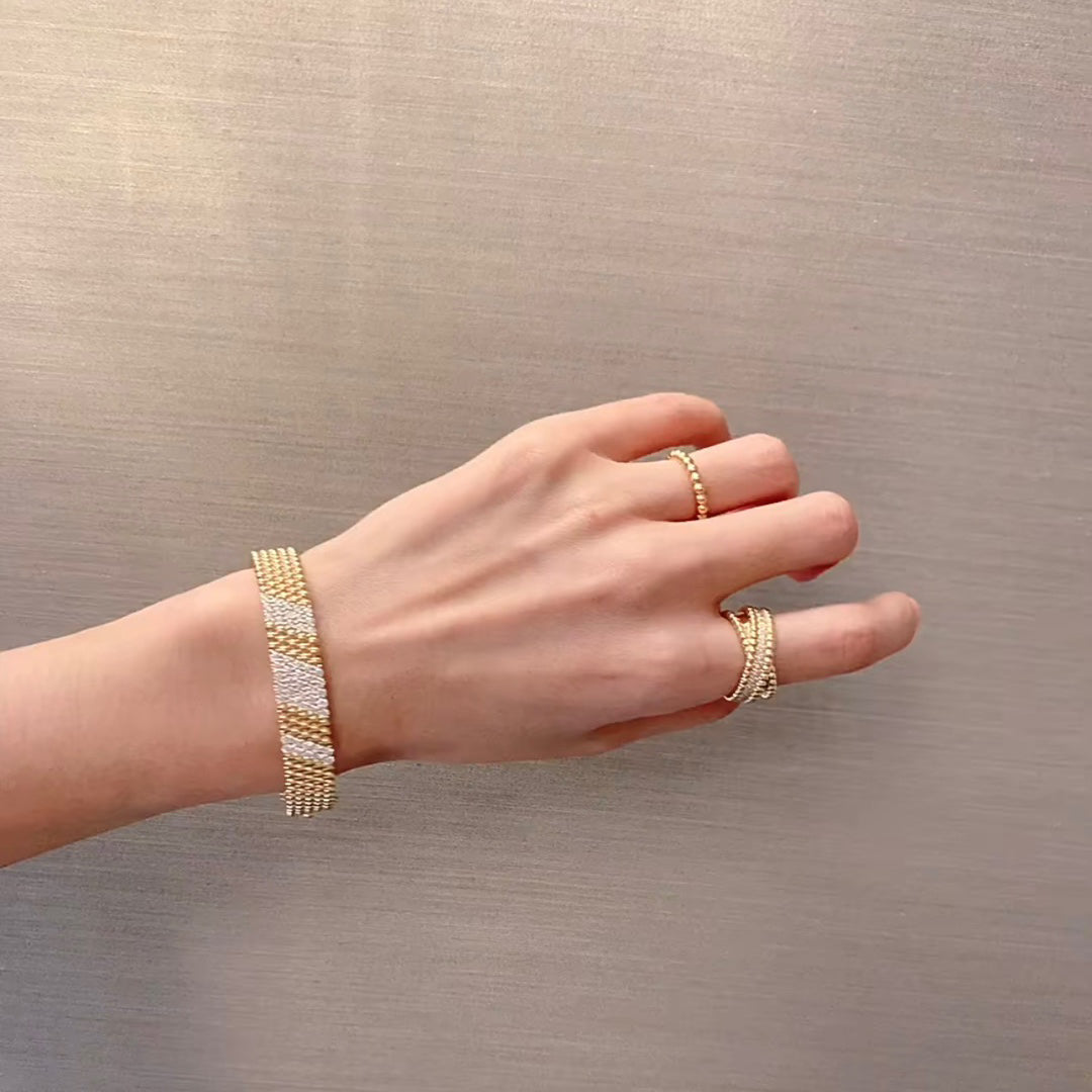 [Limara]   FIVE-ROW DIAMOND BRACELET