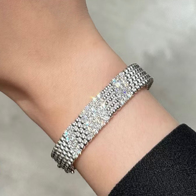 [Limara]   FIVE-ROW DIAMOND BRACELET