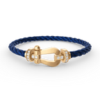 [Limara]FORCE LARGE HORSESHOE HALF DIAMOND BRACELET - GOLD