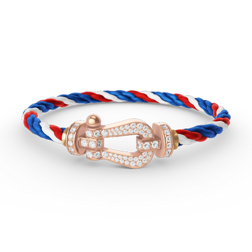 [Limara]FORCE LARGE HORSESHOE FULL DIAMOND BRACELET ROSE GOLD